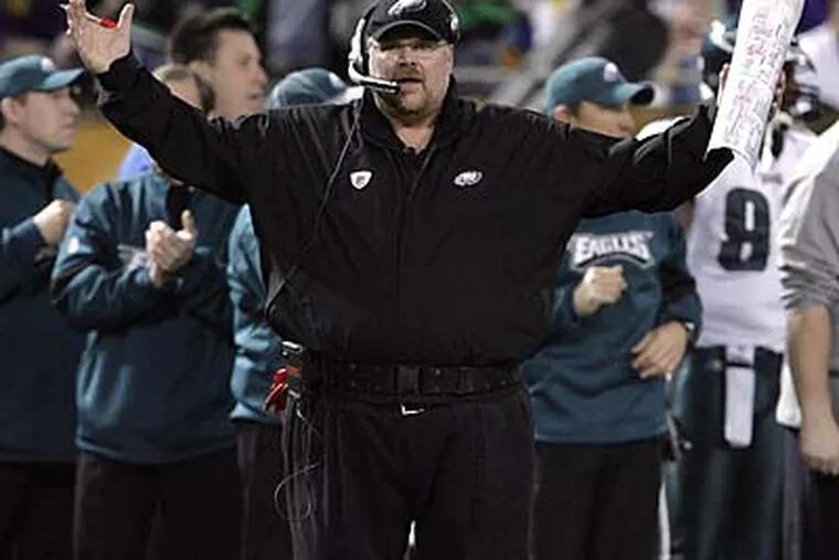 Andy Reid maintains control over player personnel decisions in addition to being the Eagles' head coach. (Yong Kim/Staff file photo)