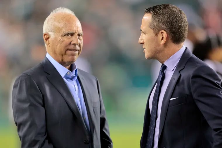 Eagles owner Jeffrey Lurie has nothing but praise for the job Howie Roseman has done as general manager