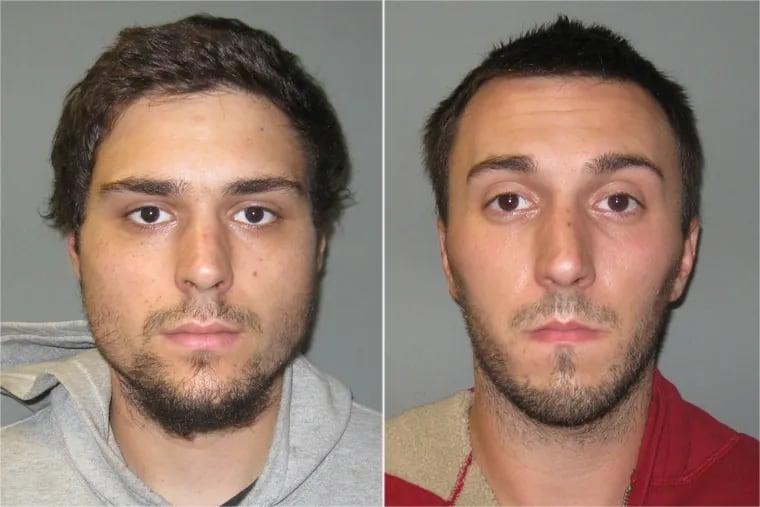Bryan Costello (left) who was sentenced in a fatal baseball bat beating, and his brother, Christopher Costello, who faces trial in the case 
