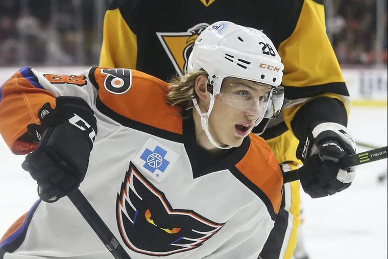 Phantoms left winger Oskar Lindblom will join the Flyers on Tuesday and wear No. 54.