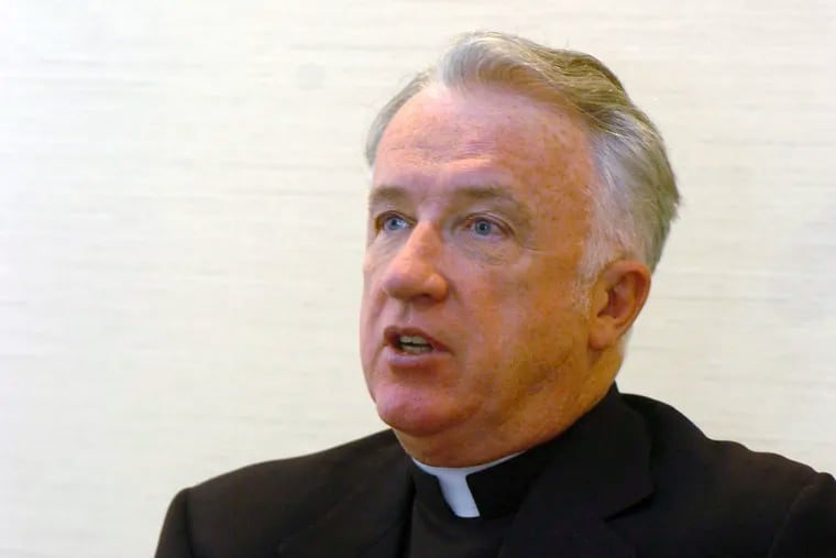 Feb. 21, 2005, file photo, shows the former bishop of the Wheeling-Charleston diocese, W.Va, Michael Bransfield. West Virginia authorities accused Bransfield and his predecessors in a lawsuit of knowingly employing pedophiles and failing to conduct adequate background checks on other employees, putting children in danger. DALE SPARKS / AP