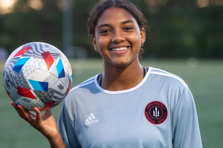 Maya Raghunandanan, a 14-year-old freshman at Council Rock North High School, played for Jamaica’s national team last month at the Concacaf women’s under-17 championship.