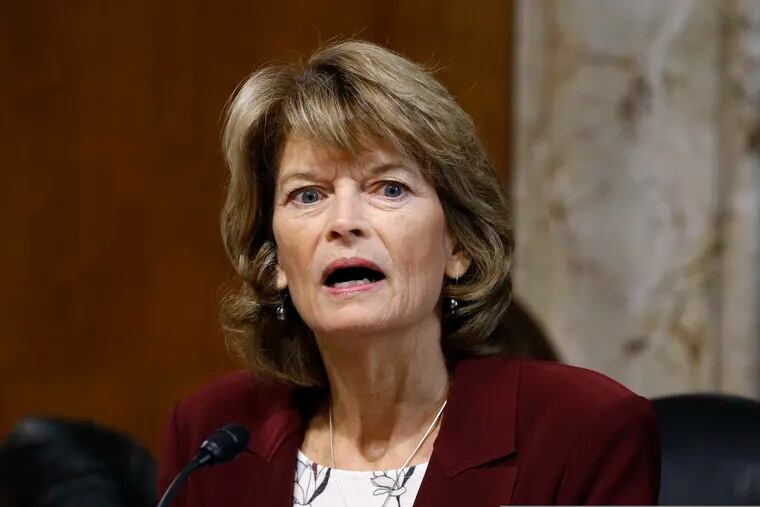 In this Dec. 19, 2019 file photo, Sen. Lisa Murkowski, R-Alaska, chair of the Senate Energy and Natural Resources Committee, speaks during a hearing on the impact of wildfires on electric grid reliability on Capitol Hill in Washington.