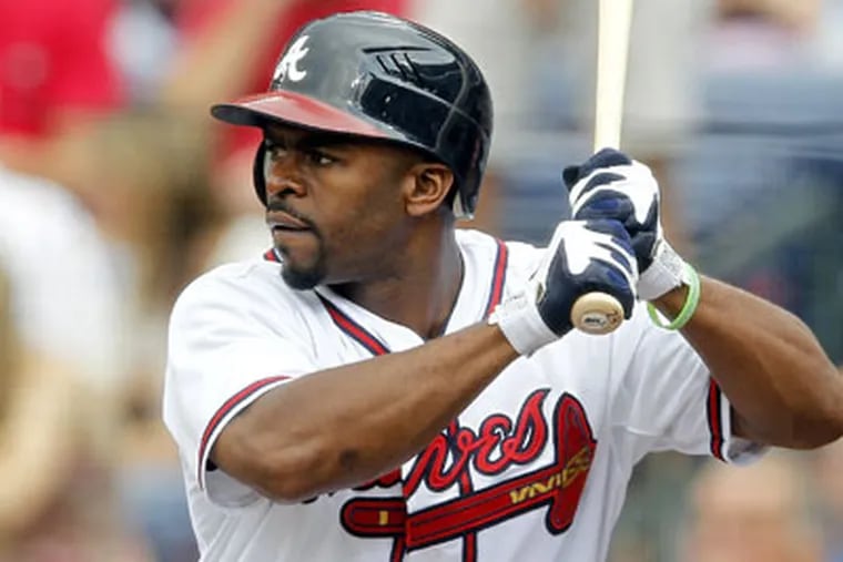 "I'm going to wait until the end of the season for that to come along," Michael Bourn said of free agency.  (John Bazemore/AP)