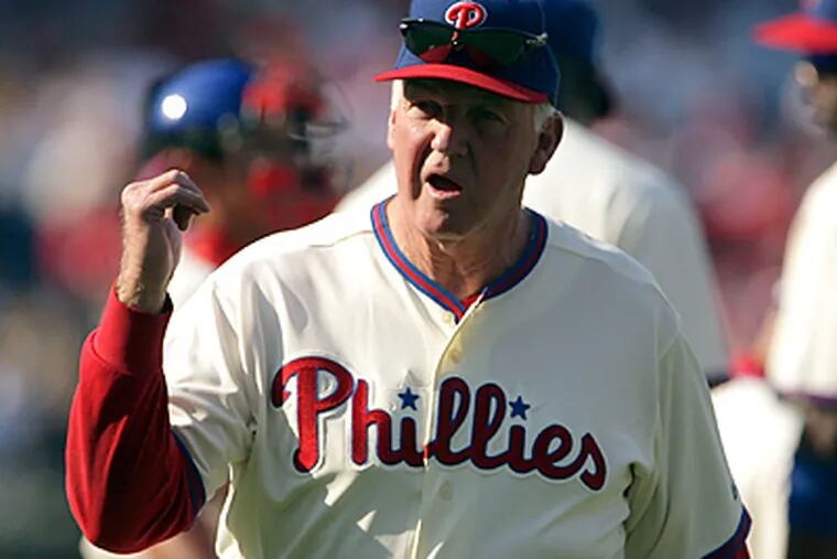 Manuel will miss only his second game in six seasons with the Phillies today. (Yong Kim / Staff Photographer)
