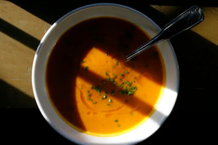 Chef Peter Dunmire serves a nightly soup special at his N. 3rd restaurant. This is his Moroccan Spiced Carrot Soup.