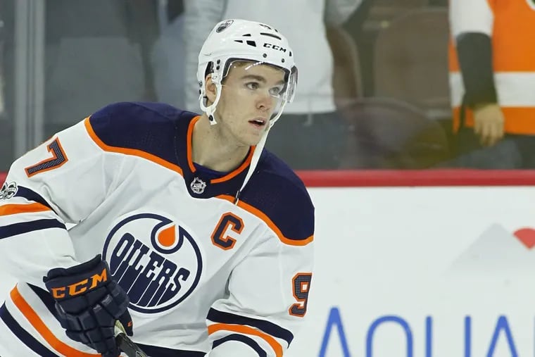 Connor McDavid was held in check by the Flyers this season.