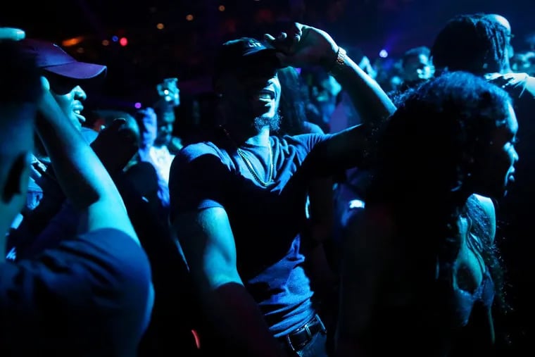 People dance during Drake Night at The Fillmore in Fishtown on Friday, Jan. 12, 2018.