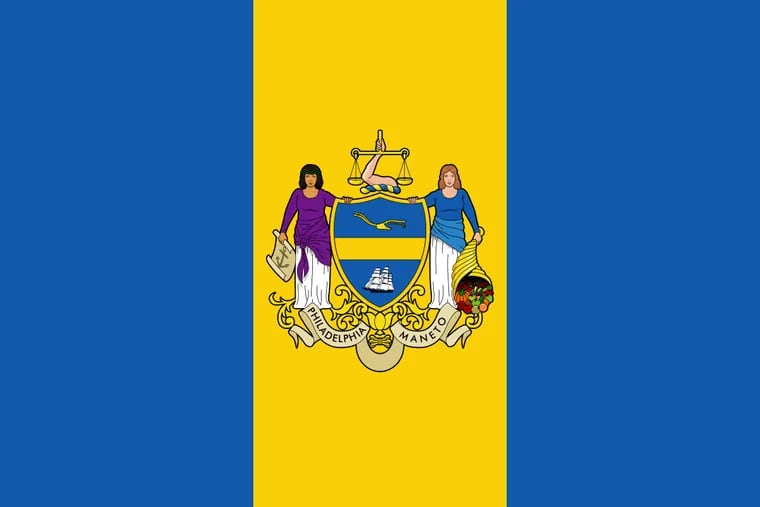 Philadelphia's official city flag, which one Inquirer letter writer described as "classic, timeless, powerful, and perfect."