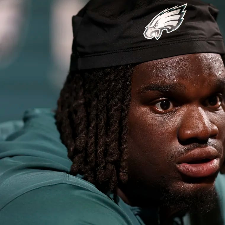 Jordan Davis will be a key part to the Eagles' defensive line without Fletcher Cox.