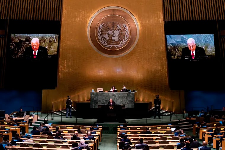 Palestinian President Mahmoud Abbas addresses the 77th session of the United Nations General Assembly in 2022, at the U.N. headquarters. The U.N. General Assembly is expected to vote Friday, May 10, 2024, on a resolution that would grant new “rights and privileges” to Palestine and call on the Security Council to favorably reconsider its request to become the 194th member of the United Nations.