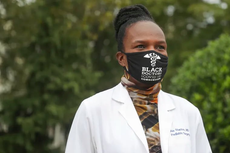 Dr. Ala Stanford is the founder of the Black Doctors COVID-19 Consortium, a project to test Philadelphians for the virus. She will conduct a Facebook Live at 2 p.m. on Dec. 13 with MSNBC's Ali Veshi to answer pandemic-related questions.