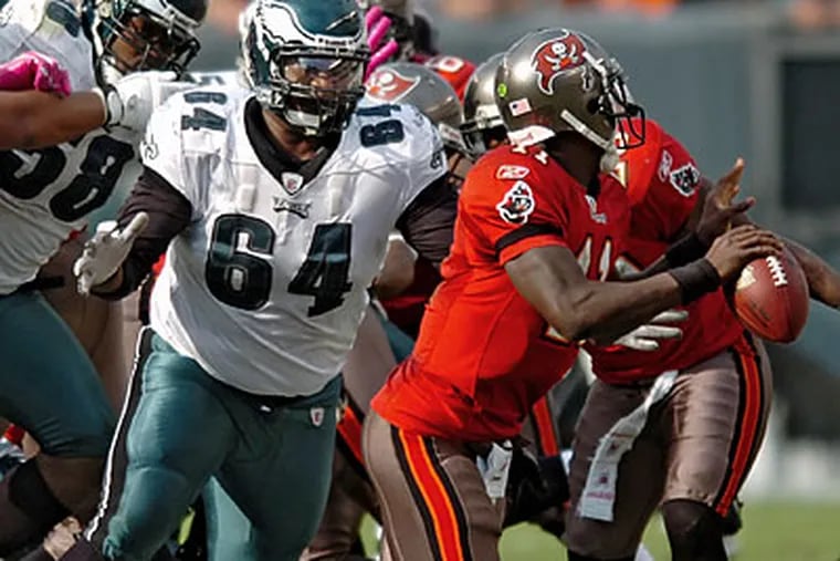 "That's what great stories are all about," Eagles defensive coordinator Sean McDermott said of Antonio Dixon's rise to prominence. (Clem Murray/Staff file photo)