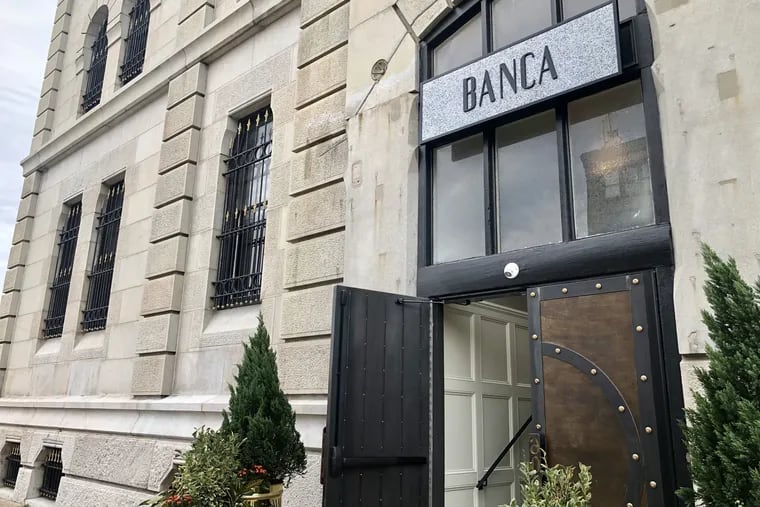 Banca is on the former site of the Bank at 600 Spring Garden St.