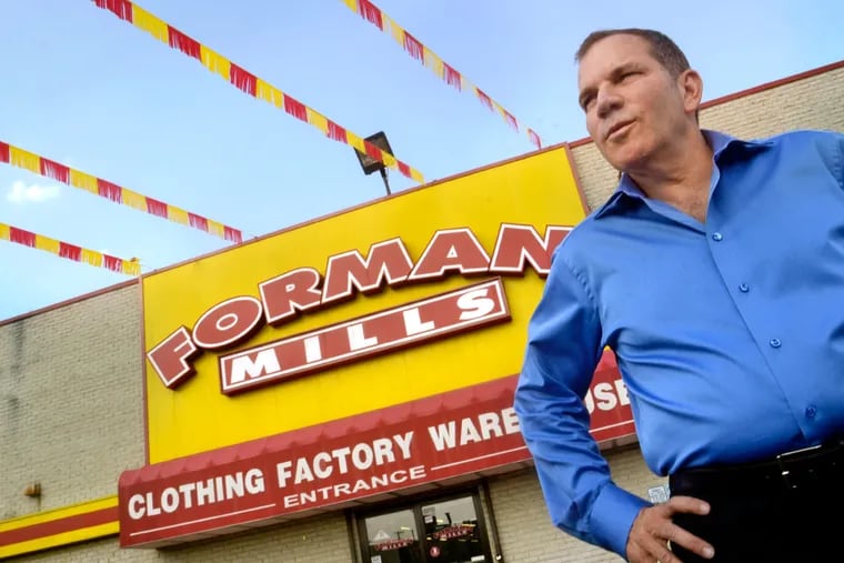 Richard "Rick" Forman is founder and chairman of the Pennsauken-based Forman Mills with 3,000 employees.