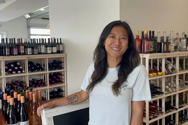 Vanessa Wong inside the new Wahine Wine Company and her adjoining Fish & Whistle Market on Dorset Avenue in Ventnor. Wong, the owner of Fishtown Social, sees a similar energy of new and old guard in Ventnor.