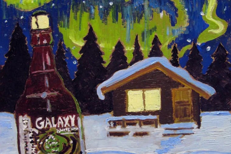 Anchorage Galaxy painting by Scott Clendaniel