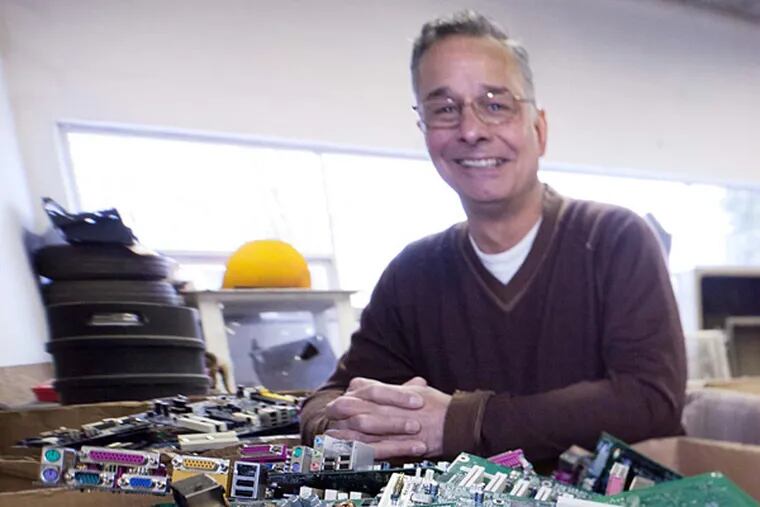 John Martorano founded Magnum Computer Recycling in Camden County in 2006. (David M Warren / Staff Photographer)