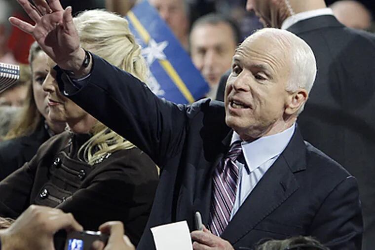 Republican presidential nominee John McCain hasn't caught many breaks on the campaign trail. (Carolyn Kaster/AP)