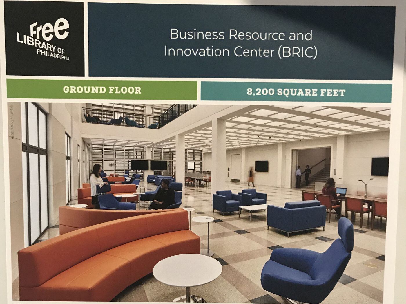 The BRIC includes a designated patent and trademark resource center of the U.S. Patent and Trademark Office, one of only three in Pennsylvania, access to databases useful for starting and growing businesses, and resources to help nonprofit with fund-raising and governance.