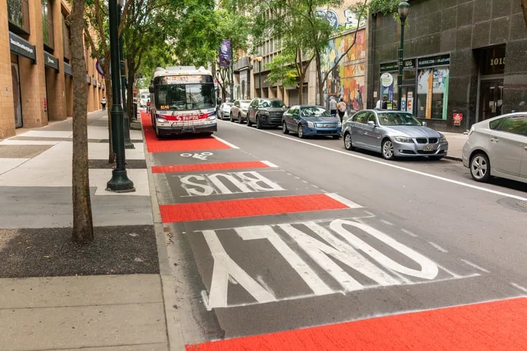 Philadelphia police, SEPTA Transit Police, and officers of the Philadelphia Parking Authority will be watching for no-stopping and no-standing offenses in three designated bus lanes during a joint enforcement blitz that begins Monday, Sept. 26, 2022.