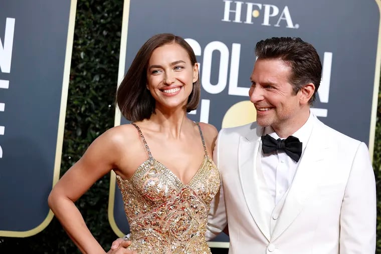Bradley Cooper and Irina Shayk arrive at the 76th Annual Golden Globes at the Beverly Hilton Hotel in Beverly Hills, Calif., on Sunday, Jan. 6, 2019.