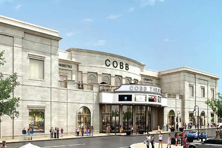 An artist rendering of the proposed Cobb Theatre, set to open in October 2015 at Uptown Worthington in Malvern, Chester County