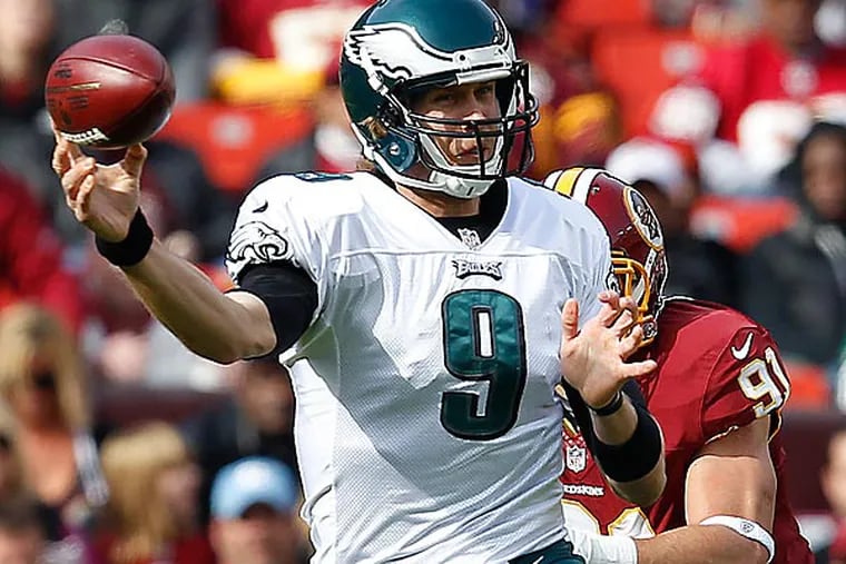According to a source, Nick Foles will start Monday night against the Panthers. (David Maialetti/Staff Photographer)