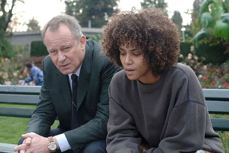 Dr. Joseph Oswald "Dr. Oz" played by the incomparable Stellan Skarsgård talks with Frankie (Halle Berry) about recent discoveries.
