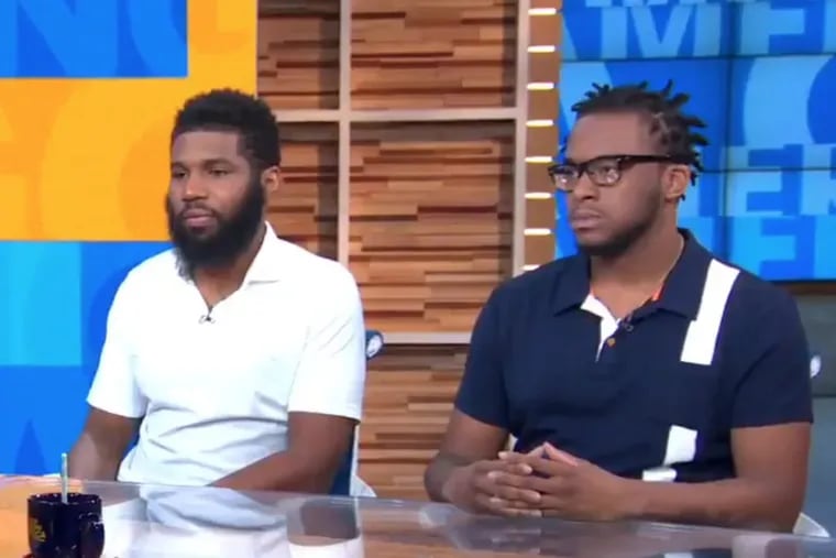 Rashon Nelson and Donte Robinson, the two black men arrested at a Starbucks in Philadelphia last week, appeared on “Good Morning America” on Thursday.
