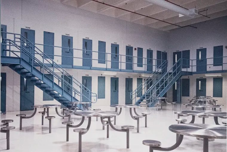 Undated file photo of the interior of the George W. Hill Correctional Facility in Delaware County.