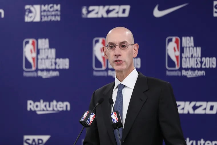 NBA commissioner Adam Silver is unsure of when the league will resume play.