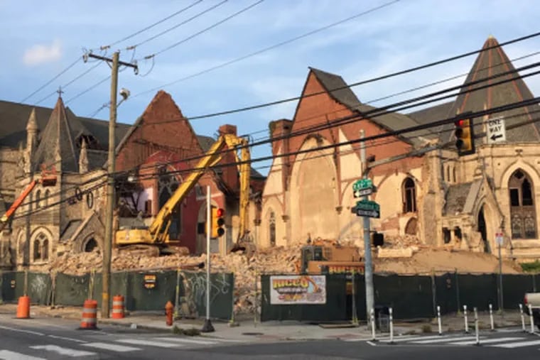 Once considered a prime example of Gothic Revival architecture, Christ Memorial Reformed Episcopal Church at 43rd and Chestnut was recently demolished.
