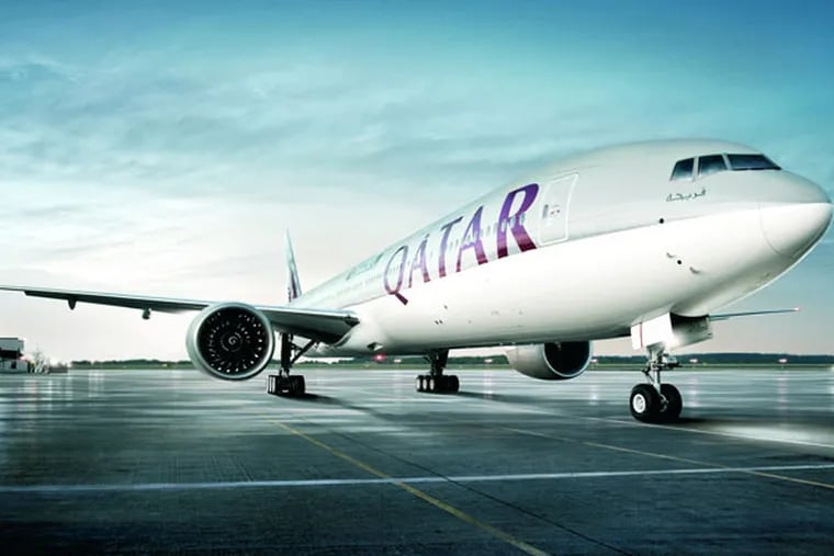 A Qatar Airways plane.