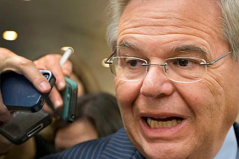 Sen. Robert Menendez (D., N.J.), chair of the Senate Foreign Relations Committee, has questioned the short-term agreement the U.S. and five other world powers have reached with Iran. (AP)