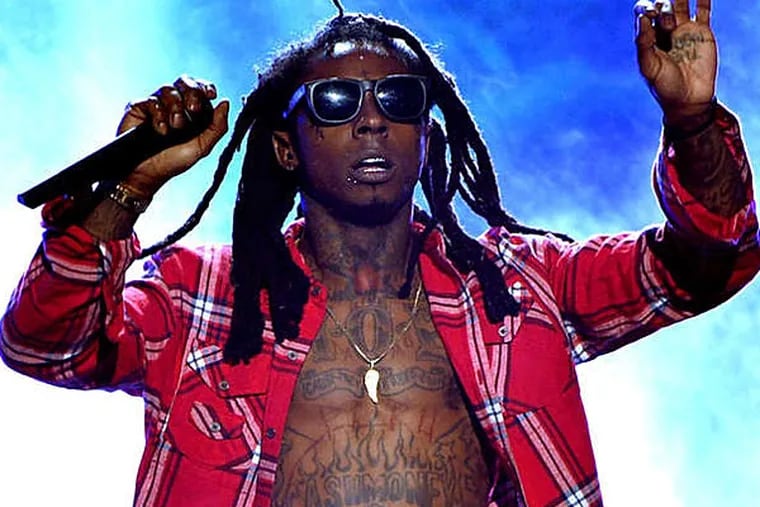 Rapper Lil Wayne. An app made for the Camden show let the audience vote on which man outdid the other.
