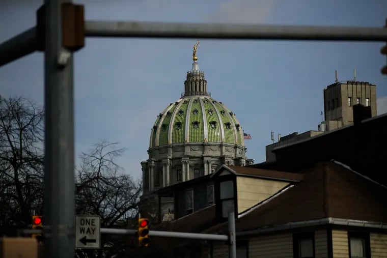 The Pennsylvania Capitol in Harrisburg, Pa. (AP Photo/Matt Rourke)