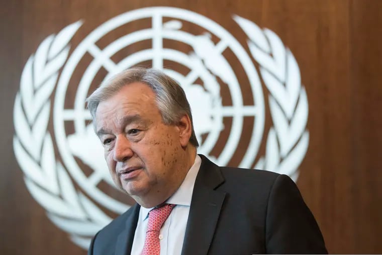 United Nations Secretary-General Antonio Guterres at United Nations headquarters earlier this year.