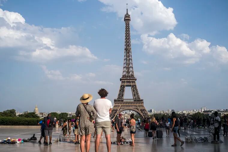 The Eiffel Tower in Paris, July 25, 2019. (AP Photo/Rafael Yaghobzadeh)
