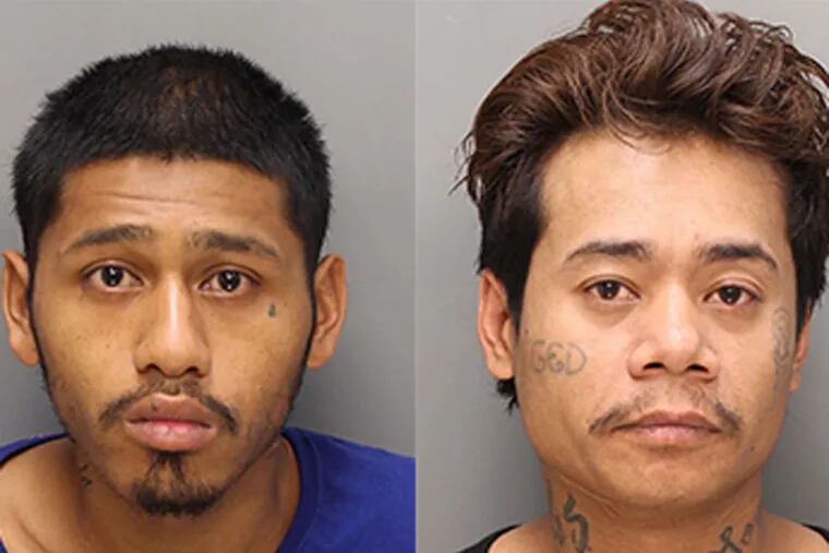Police say Tony Kimhong (left) and Chhoeuth Kim have been arrested for a series of burglaries, mostly at South Philadelphia restaurants. (Photo courtesy of Philadelphia police)