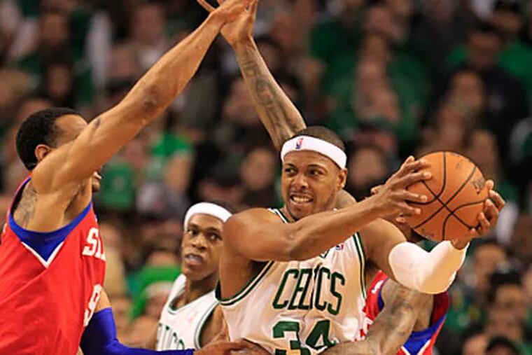 Celtics captain Paul Pierce shot 2-for-9 from the field for 7 points in Game 2. (Ron Cortes/Staff Photographer)