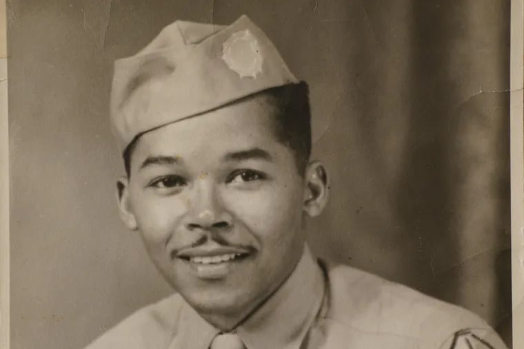 Family handout photo of Pvt. Nelson Henry, who was discharged from the Army in 1945. Now 95, he is fighting to have his discharge changed to honorable status.