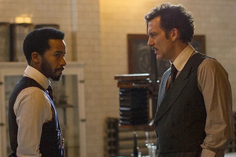 In the first season of &quot;The Knick,&quot; Andr&#0233; Holland (left) and Clive Owen clashed as Owen's character objected to a Harvard-educated black man joining the hospital staff.