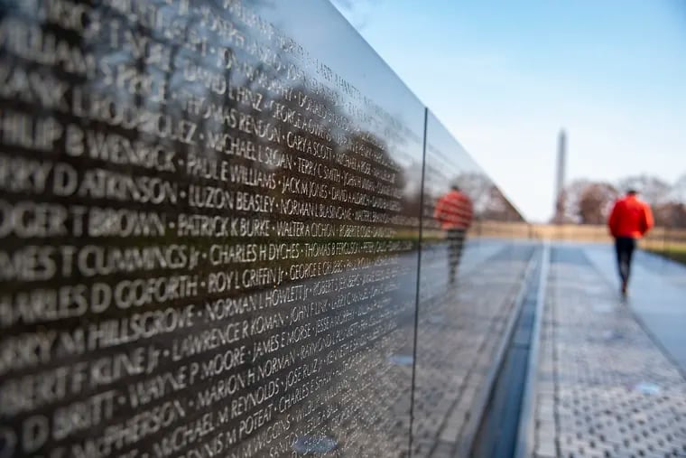 The Vietnam Veterans Memorial.