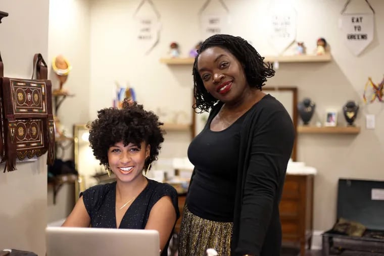 Sable Collective boutique owners, from left, Shanti Mayers and Syreeta Scott.