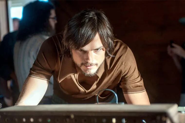 Ashton Kutcher portrays Steve Jobs in the biopic about the co-founder of Apple. GLEN WILSON / Open Road Films