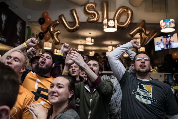 The Fusion’s season opening watch party was held at Wahoo’s in University City on Jan. 11, 2018.  About 450 fans attended to watch the Fusion defeat the Houston Outlaws, the company said.