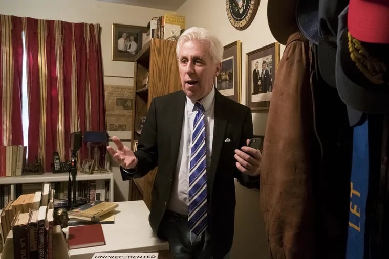 CNN political contributor Jeffrey Lord at his Camp Hill home.