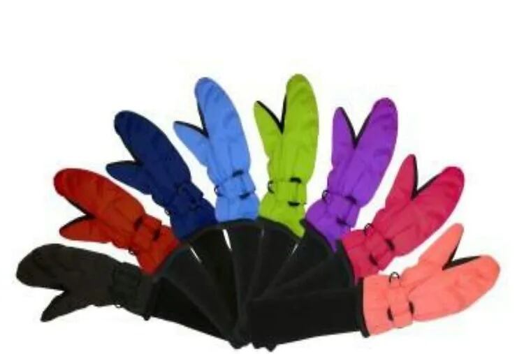 SnowStoppers Nylon Mittens come in loads of colors.