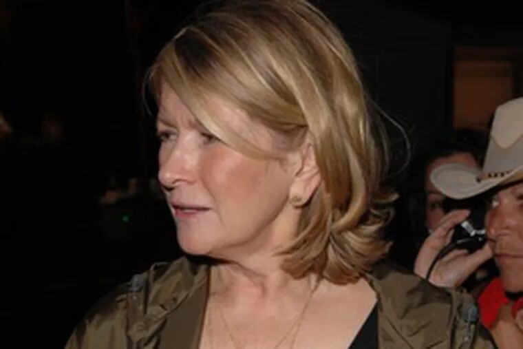 Martha Stewart is being parodied in the New York town that is her home base. (See &quot;Martha&#0039;s cross to bear.&quot;)